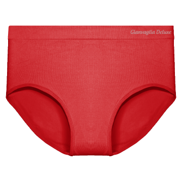 Gianvaglia 3008 dames slip rood – detail van naadloze microfiber stof