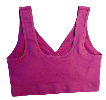 Stv elastische comfort bh  model 8908 donker roze achterkant