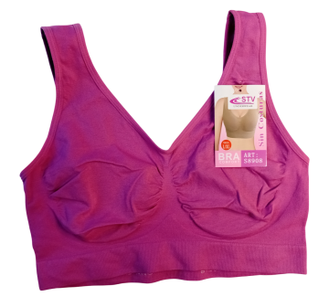 Stv elastische comfort bh  model 8908 donker roze
