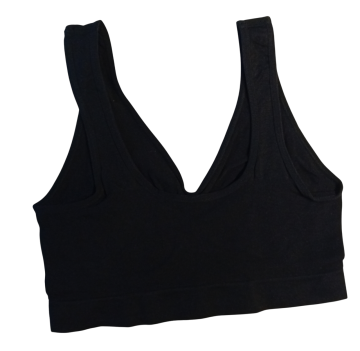 Stv elastische comfort bh  model 8908 zwart achterkant