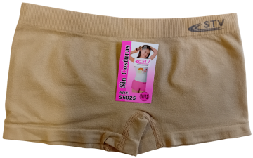 Stv meisjes naadloze boxers 6025   beige
