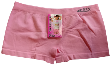 Stv meisjes naadloze boxers 6025   l roze