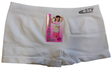 Stv meisjes naadloze boxers 6025   wit