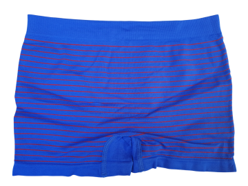 Stv naadloze jongens streepjes boxershort s5019 blauw rood achterzijde