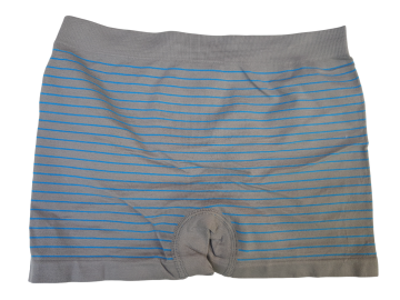 Stv naadloze jongens streepjes boxershort s5019 grijs achterzijde