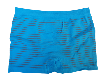 Stv naadloze jongens streepjes boxershort s5019 lblauw achterzijde
