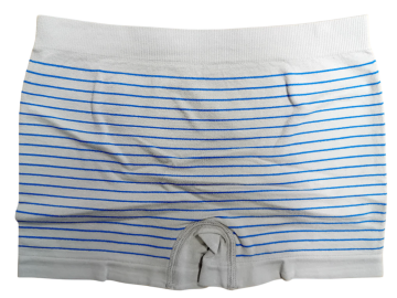 Stv naadloze jongens streepjes boxershort s5019 lichtgrijs achterzijde