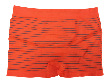 Stv naadloze jongens streepjes boxershort s5019 oranje achterzijde
