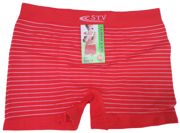 Stv naadloze jongens streepjes boxershort s5019 rood