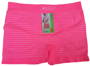 Stv naadloze jongens streepjes boxershort s5019 roze