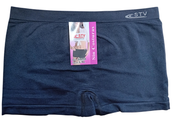 Stv naadloze microfiber dames boxer 8059  zwart