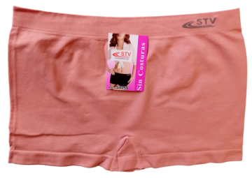 Stv naadloze microfiber dames boxer 8059 abrikoos