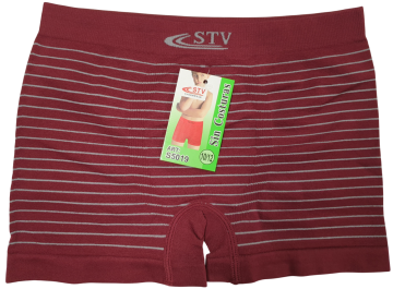 Stv naadloze microfiber jongens boxershort stv s5900 bordeaux