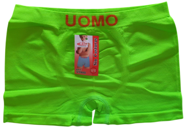 Stv naadloze microfiber jongens boxershort stv s5900 groen