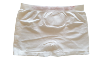 Stv naadloze microfiber jongens boxershort stv s5900 wit achterzijde