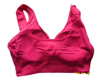 Sweet angel elastische comfort bh xg028 donker roze achterkant