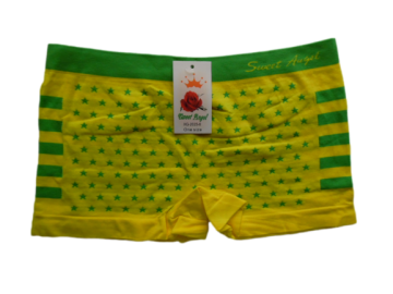 Sweet angel naadloze dames boxer stars en stripes xg2025 geel