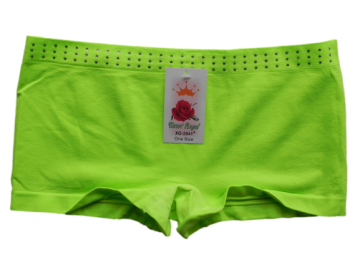 Sweet angel naadloze dames strass boxer xg2041 fluor groen