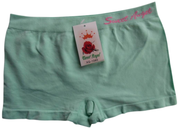 Sweet angel naadloze microfiber meisjes boxer xg1080n mintgroen