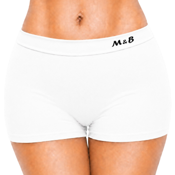 Witte naadloze dames boxer mb b6027