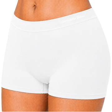 Witte naadloze hoge model dames boxer gianvaglia 3007 1