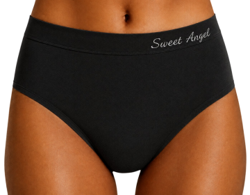 Zwarte naadloze dames slip sweet angel xg2027