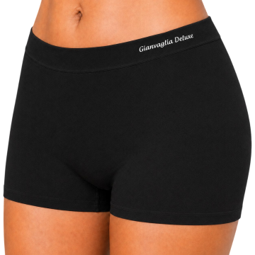 Zwarte naadloze hoge model dames boxer gianvaglia 3007 1