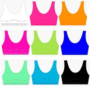 naadloze microfiber topjes van sweet angel