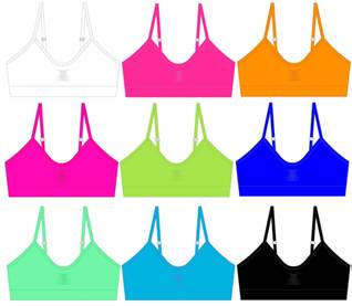 naadloze microfiber topjes van sweet angel XG1080C